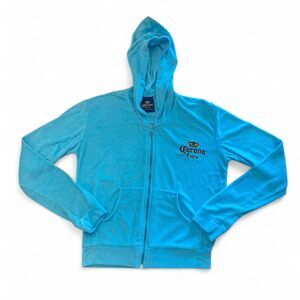 Y2k retro terry cloth Corona Extra jacket